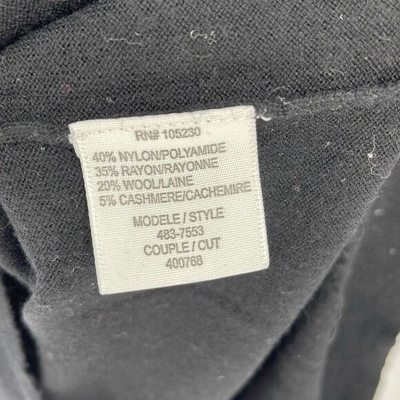 Joie Womens Wool Blend V Neck Cardigan Sweater Black Size Small - Picture 5 of 8